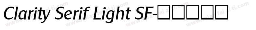 Clarity Serif Light SF字体转换